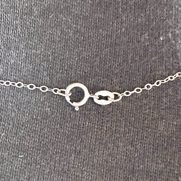 3/$30 ❤️ Blue CZ teardrop pendant necklace sterling silver 925, 18” chain - Picture 7 of 8